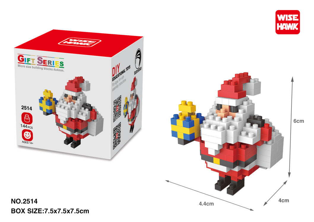 Wholesale Christmas ABS Mini Diamond Small Particle Building Blocks for Children's Puzzle Toys